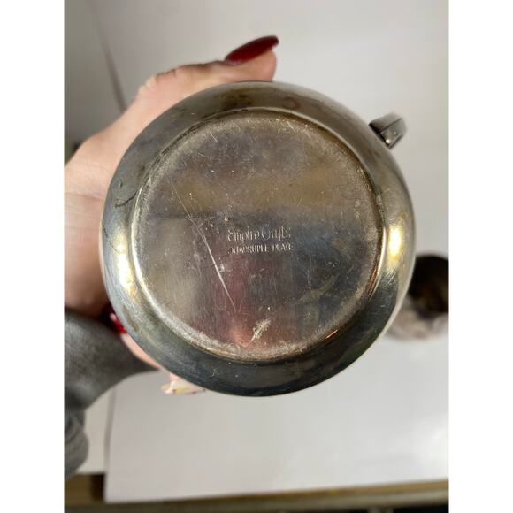 Vintage Empire Crafts Quadruple Plate Silver-Plated Creamer & Sugar Bowl Set - Picture 4 of 5